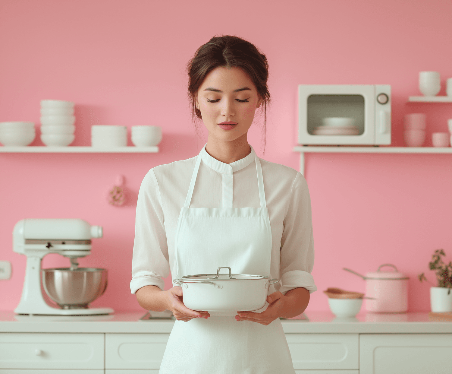 Hana Mori in her kitchen studio